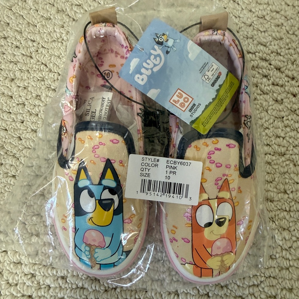 Bluey Slip-on Canvas Sneakers, Little Kids Size 10